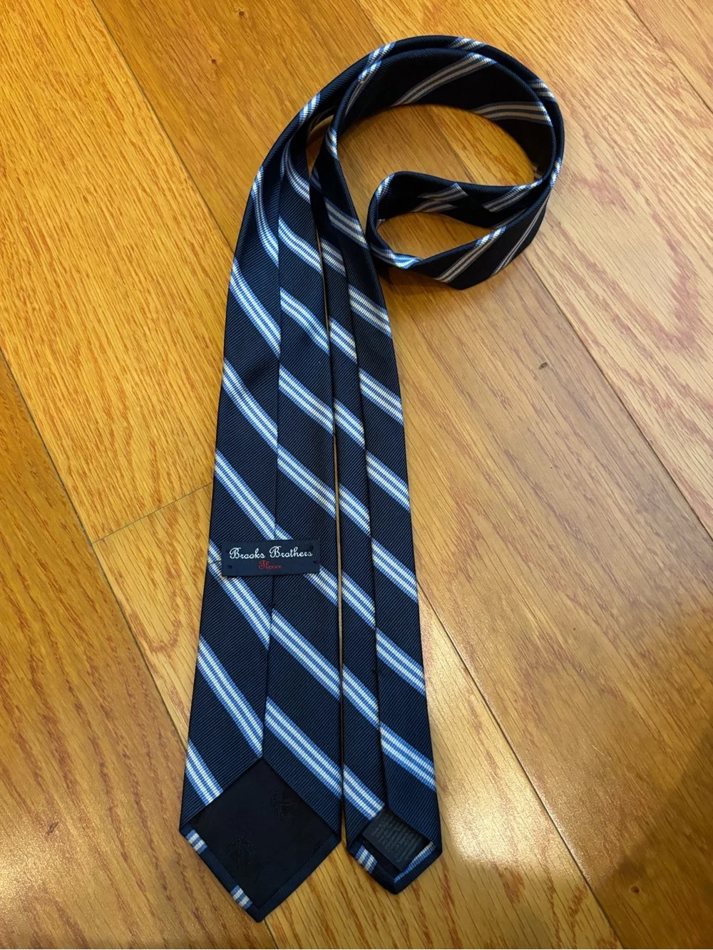 Brooks Brothers Kids Blue Striped Tie